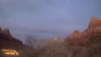 Weather camera view of Zion Canyon Village.