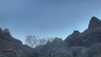 Weather camera view of Zion Canyon Village.
