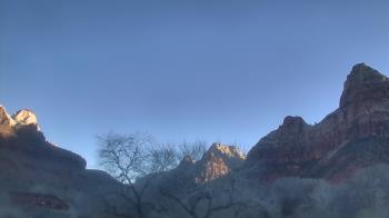 Weather camera view of Zion Canyon Village.