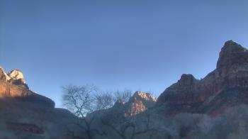 Weather camera view of Zion Canyon Village.