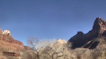 Weather camera view of Zion Canyon Village.