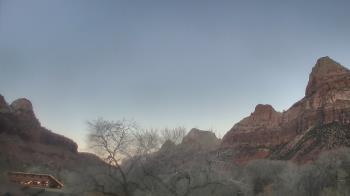 Weather camera view of Zion Canyon Village.