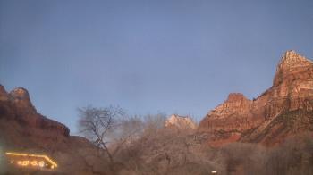 Weather camera view of Zion Canyon Village.