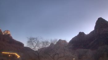 Weather camera view of Zion Canyon Village.