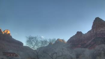 Weather camera view of Zion Canyon Village.
