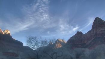 Weather camera view of Zion Canyon Village.