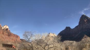 Weather camera view of Zion Canyon Village.