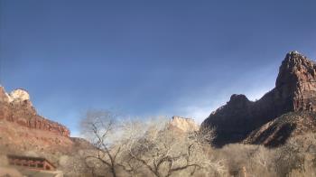 Weather camera view of Zion Canyon Village.