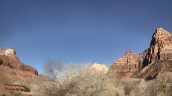 Weather camera view of Zion Canyon Village.