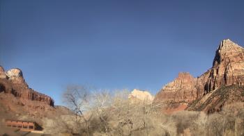 Weather camera view of Zion Canyon Village.