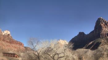 Weather camera view of Zion Canyon Village.