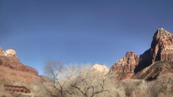 Weather camera view of Zion Canyon Village.