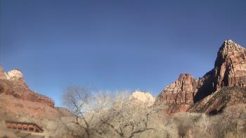 Weather camera view of Zion Canyon Village.