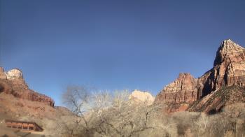 Weather camera view of Zion Canyon Village.