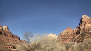 Weather camera view of Zion Canyon Village.