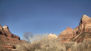 Weather camera view of Zion Canyon Village.