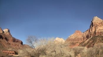 Weather camera view of Zion Canyon Village.