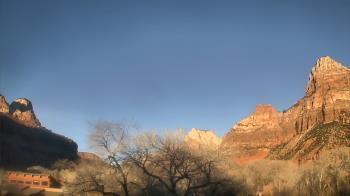 Weather camera view of Zion Canyon Village.