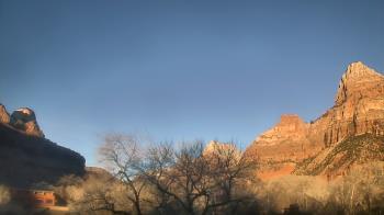 Weather camera view of Zion Canyon Village.