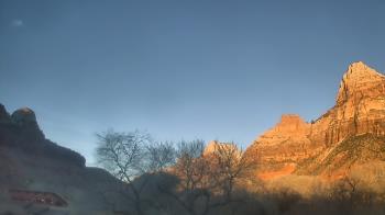 Weather camera view of Zion Canyon Village.