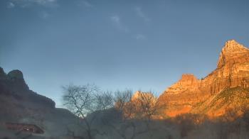Weather camera view of Zion Canyon Village.
