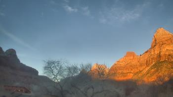 Weather camera view of Zion Canyon Village.