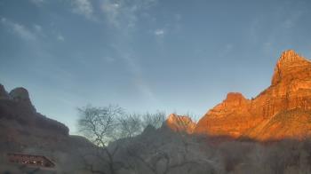 Weather camera view of Zion Canyon Village.