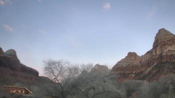 Weather camera view of Zion Canyon Village.
