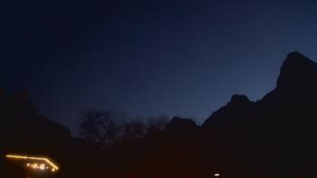 Weather camera view of Zion Canyon Village.