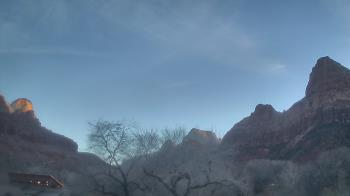 Weather camera view of Zion Canyon Village.