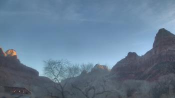 Weather camera view of Zion Canyon Village.
