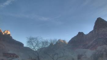 Weather camera view of Zion Canyon Village.