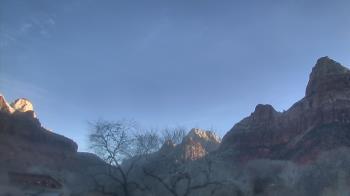 Weather camera view of Zion Canyon Village.
