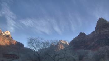 Weather camera view of Zion Canyon Village.