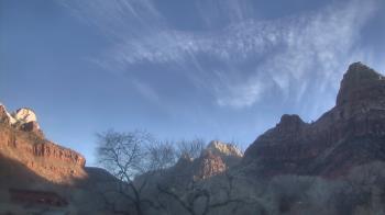 Weather camera view of Zion Canyon Village.