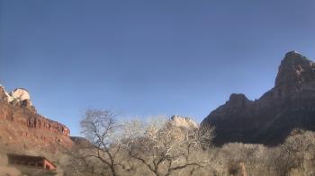 Weather camera view of Zion Canyon Village.