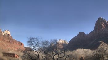 Weather camera view of Zion Canyon Village.