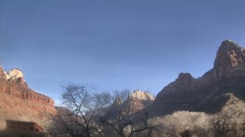 Weather camera view of Zion Canyon Village.