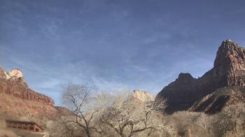 Weather camera view of Zion Canyon Village.