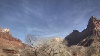 Weather camera view of Zion Canyon Village.