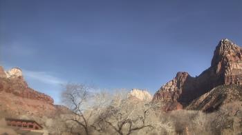 Weather camera view of Zion Canyon Village.