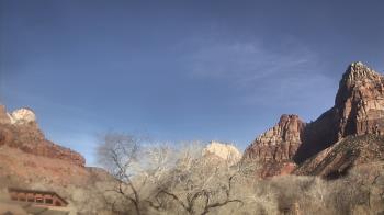Weather camera view of Zion Canyon Village.