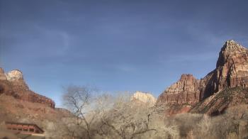 Weather camera view of Zion Canyon Village.
