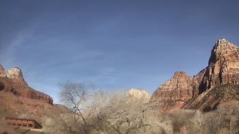 Weather camera view of Zion Canyon Village.