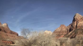 Weather camera view of Zion Canyon Village.