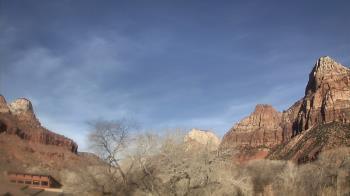 Weather camera view of Zion Canyon Village.