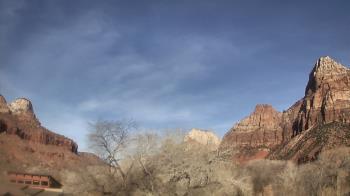 Weather camera view of Zion Canyon Village.