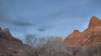 Weather camera view of Zion Canyon Village.