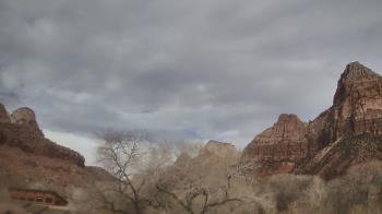 Weather camera view of Zion Canyon Village.
