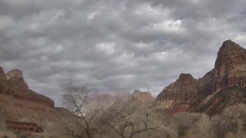 Weather camera view of Zion Canyon Village.